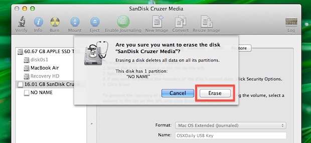 windows format disk for mac